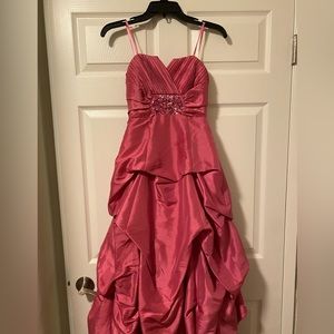City Triangles Fuchsia Prom Dress